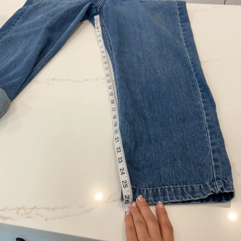 Free People Blue Denim Jumpsuit with Collared Neckline - Picture 6 of 6